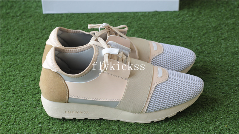 Balenciaga Race Runner Trainers Cream